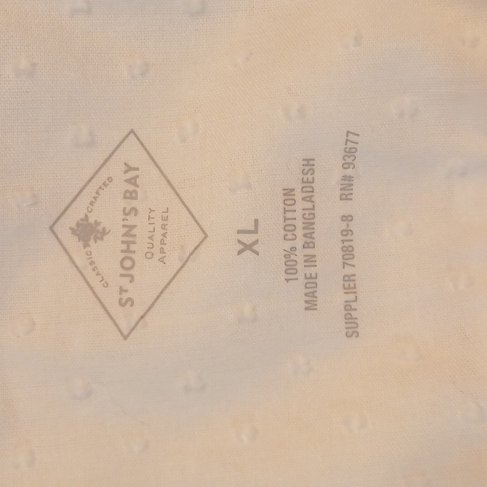 White cotton button down - Picture 6 of 6